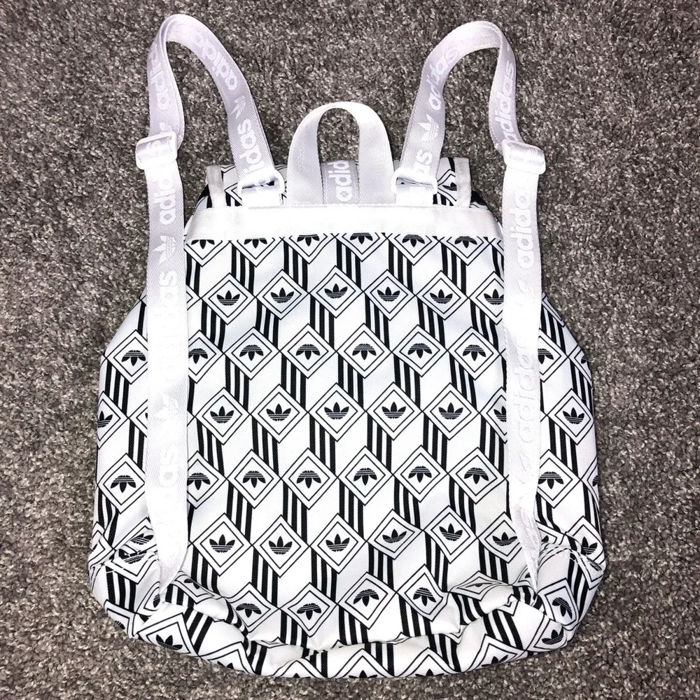 Adidas Women's Originals Utility Mini Backpack Girls Monogram Bags White LP6173 - Picture 10 of 15